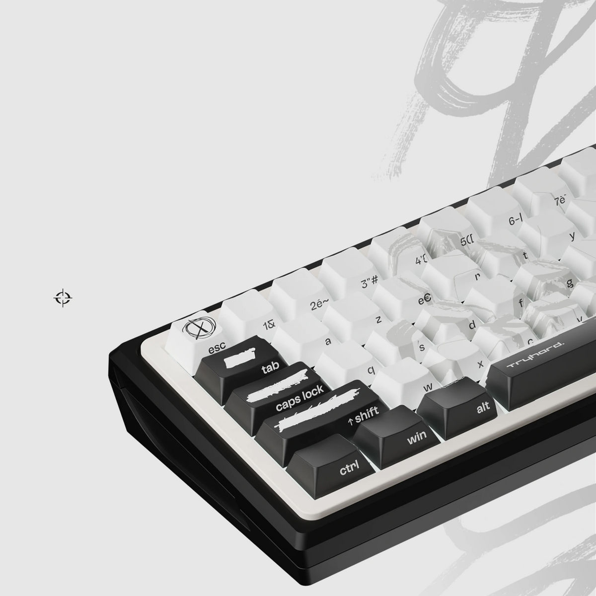 Tryhard Keyboard Clavier Mécanique 65% Blanc Tryhard – Performance et Design Compact
