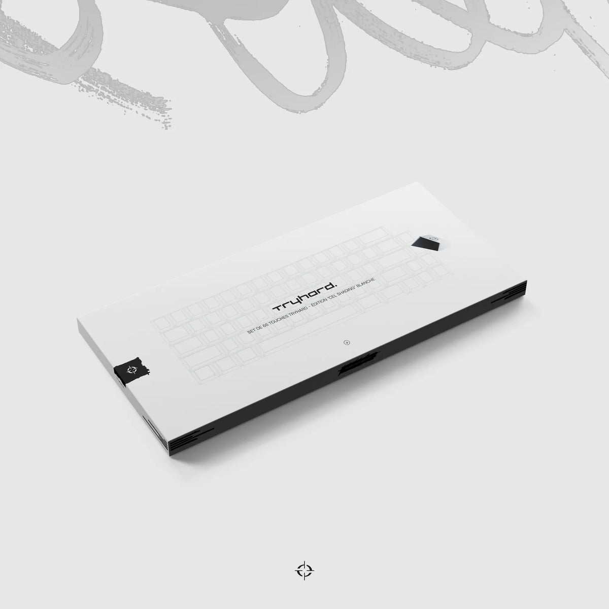 Tryhard Keyboard Set 66 Keycaps Celshading Blanc - Clavier Magnétique | Tryhard