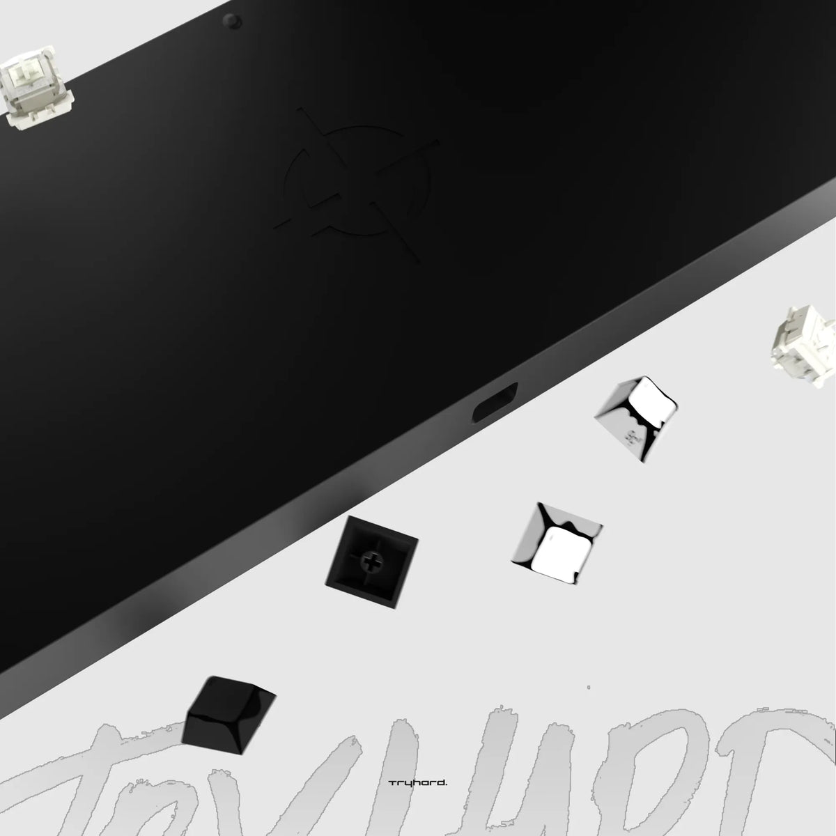 Tryhard Keyboard Clavier Magnétique 65% Celshading Blanc - 8000Hz | Tryhard