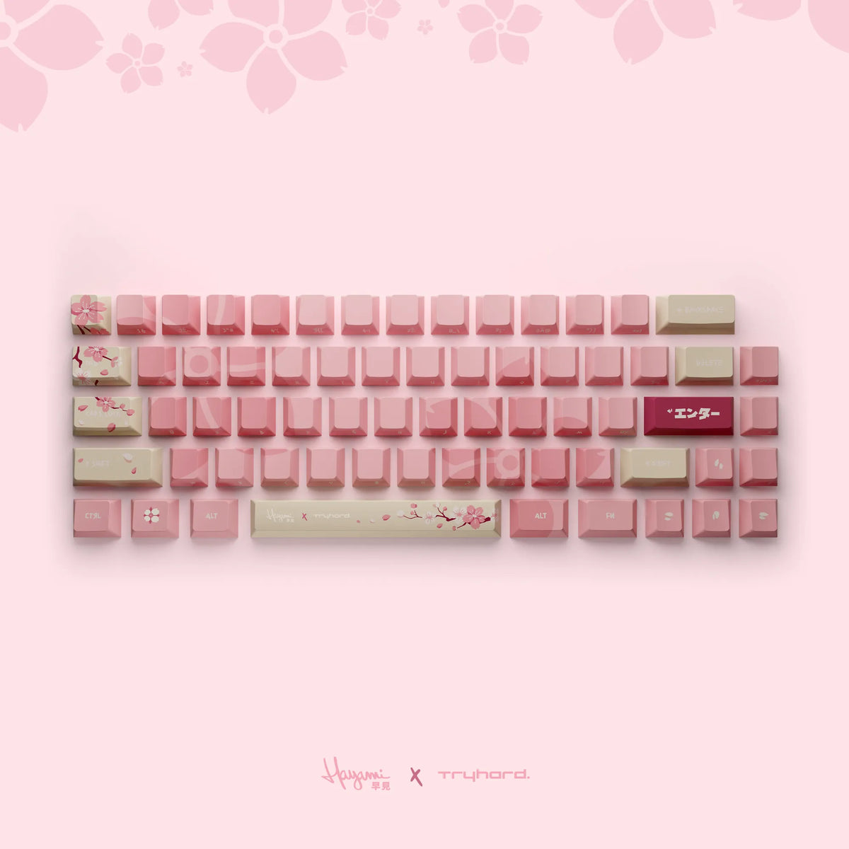 Tryhard Keyboard Set 66 Keycaps Hayami - Clavier Magnétique | Tryhard Gear